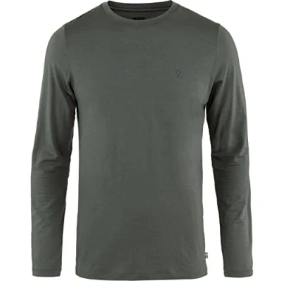 Abbildung von Fjallraven 87194 050 Abisko Wool LS M Sweatshirt Herren Basalt Größe XXL