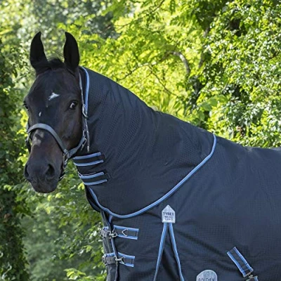 Abbildung von EQUITHÈME Halsstück Tyrex 1200D 0g Pony Grau/Blau