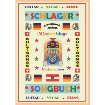 Abbildung von 100 Deutsche Kult Schlager + Gitarren Playbacks (MP3) Songbook: Songbuch mit Texten &amp; Akkorden