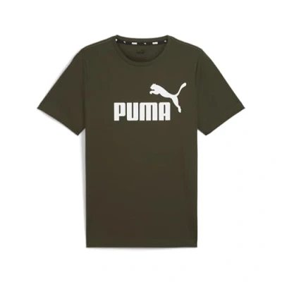 Abbildung von Puma LOGO Tshirt print, Herren, Größe: Small, Dark olive