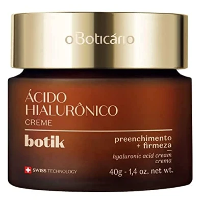 Abbildung von O Boticário Botik Gesichtscreme mit Hyaluronsäure, Faltenfüller, erhöht die Festigkeit der Haut und weiche ruhige Haut, 40 g