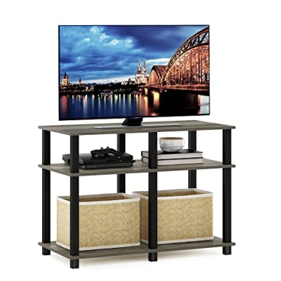 Abbildung von Furinno Romain Turn N Tube TV Ständer für Fernseher Zoll, Holzwerkstoff, Französische Eiche/Schwarz, 40 Inch