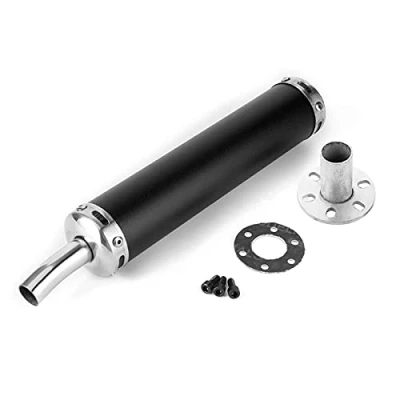 Abbildung von 2 Stroke Muffler Auspuffschalldämpfer Auspuff Schalldämpfer Aus Edelstahl Auspuffschalldler 20 Mm/0,8 Zoll Modifiziertes Teile Für Takt Motorrad