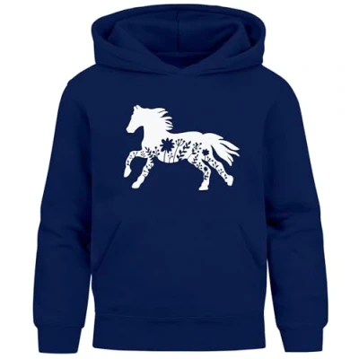 Abbildung von SpecialMe Hoodie Kinder Mädchen Pferdemotiv Aufdruck Print Mädchengeschenke
