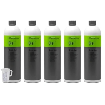 Abbildung von detailmate Set 5 x Koch Chemie Green Star Universalreiniger 1L + Skalierter Messbecher 50 ml