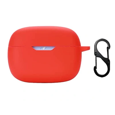 Abbildung von GIOPUEY Hülle Kompatibel mit JBL Wave Beam/Beam 2, Silikon Stoßfeste Schutzhülle, Ultradünn Case Cover, Kein Geruch, Rot