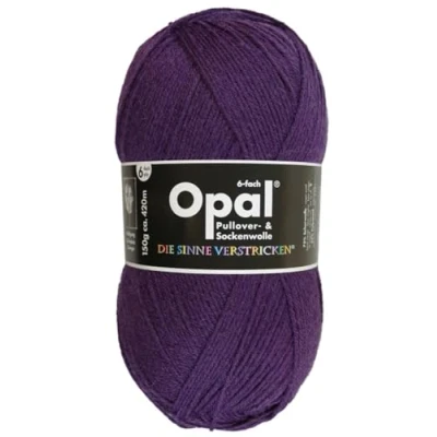 Abbildung von 150 gr. Opal Uni Farbe 7902 violett, 6 fach, Brandneu, Sockenwolle, Strumpfwolle