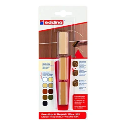Abbildung von Edding Hartholzöl Möbel Reparaturwachs Set 8901 buche ahorn