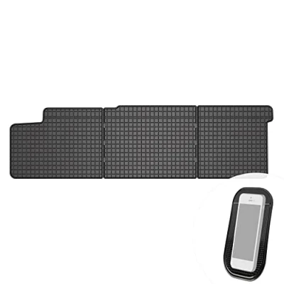 Abbildung von Gummimatten Auto Fußmatten Gummi Automatten Passgenau 3 teilig Set passend für VW Transporter T5 T6 2003 2019