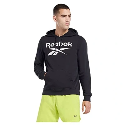 Abbildung von Reebok Identity French Terry Vector Kapuzenpullover, Herren, Größe: Small, Black