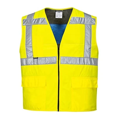 Abbildung von Portwest Warnschutz Kühlweste, Größe: L/XL, Farbe: Gelb, CV02YERL/XL