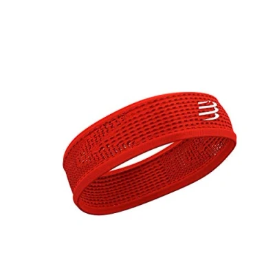 Abbildung von COMPRESSPORT Thin Headband On/Off dünnes Anti Transpirations Stirnband sehr weiche Fasern, schnell trocknend Multisport, Rot, eine Größe