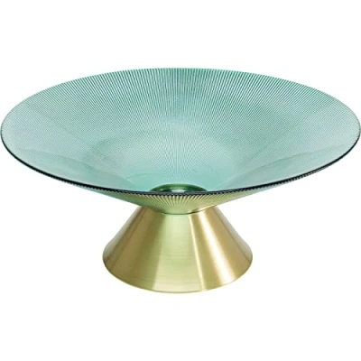 Abbildung von Kare Design Schale Birdie, Deko Schale, grün/gold, Artikelhöhe Ø35cm