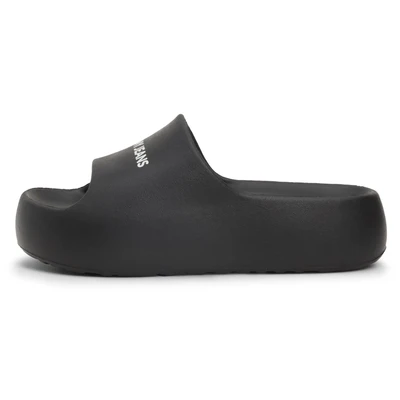 Abbildung von Tommy Jeans Chunky Flatform Slide Badesandale, Damen, Größe: 37/38, Black Schuhe