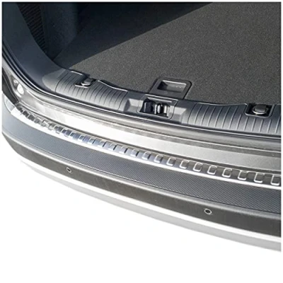 Abbildung von teileplus24 L689 Ladekantenschutz V2A Edelstahl kompatibel mit Ford Kuga 3 2020 Abkantung, Farbe:Silber gebürstet