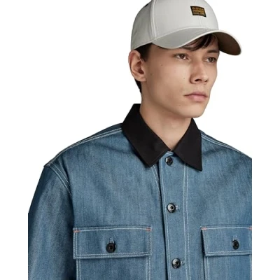 Abbildung von G STAR RAW Men&#039;s Accessories Originals Baseball Cap, Grau (oyster mushroom D03219 D387 D607), PC