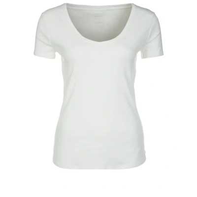 Abbildung von Schiesser Damen Shirt Halbarm Feinripp Naturschönheit Unterhemd, Sekt_144097, 42 EU