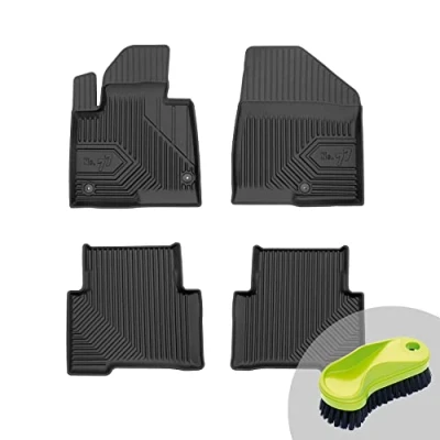 Abbildung von FROGUM No.77 Gummimatten Ganzjahresset von Auto Fußmatten Autofussmatten für Hyundai Santa Fe III 2015 2018 Langlebiges TPE Material