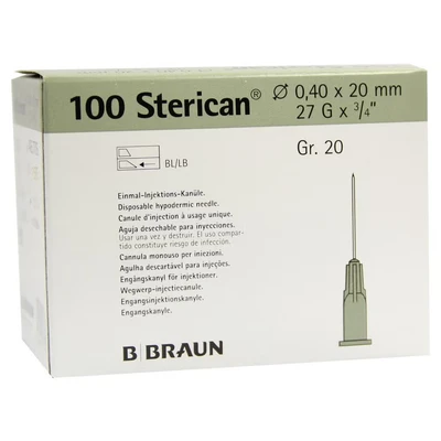 Abbildung von Sterican Einmalkanülen Standard 27G 0,40 x 20mm 100 Stück