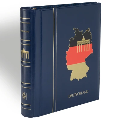 Abbildung von Leuchtturm, Perfect DP, Classic, Album (Drehstift) Deutschland ohne Inhalt, inkl. Schutzkassette Blau Abm: 293x315x60 mm. pro Stk.