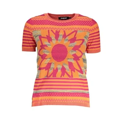 Abbildung von Desigual Tropical Bandeau Bikini Tshirt print, Damen, Größe: XL, Orange