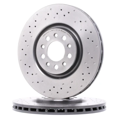 Abbildung von BREMBO XTRA LINE 09.9365.2X Bremsscheibe 330 28 5 gelocht/innenbel. beschichtet hochgekohlt ALFA ROMEO: 159 Sportwagon, Giulietta Schrägheck, Brera