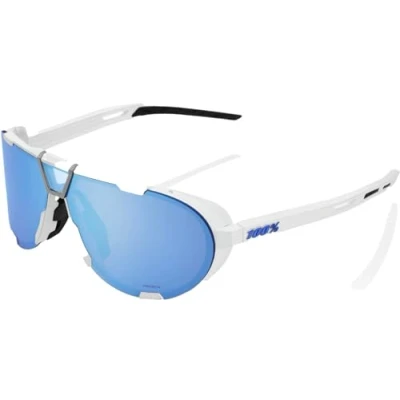 Abbildung von 100% GAFAS Unisex Westcraft Soft Tact White Hiper Blue Hakan Polished Black Purple Multilayer Mirror Lens