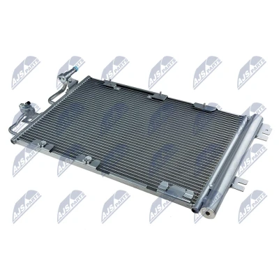 Abbildung von NTY CCS PL 040 Klimakondensator mit Trockner Aluminium 590 OPEL: Zafira B, Astra H Caravan, Schrägheck
