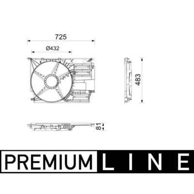 Abbildung von Lüfterhaube MAHLE CFS 30 000P