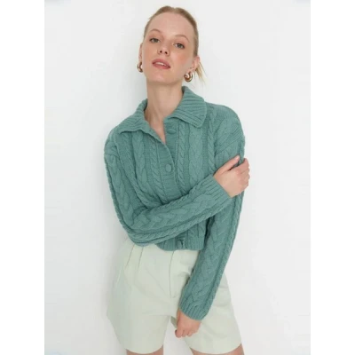 Abbildung von Trendyol Strickjacke, Damen, Größe: 36, Mint