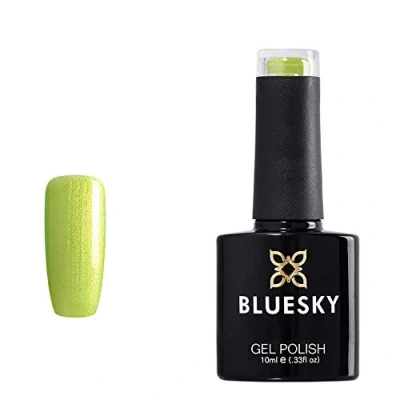 Abbildung von BLUESKY Gel Polish, Limeade, 80550, 10ml, auflösbarer Nagellack, Grun, Pastel (Aushärtung unter UV /LED Lampe erforderlich) er Pack(x)