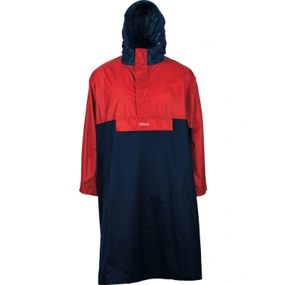 Abbildung von PRO X elements Regenponcho DAVOS I Regencape mit verschweißten Nähten, Kapuze &amp; Brusttasche Wasserdichter Regenmantel hochknöpfbarem Vorderteil
