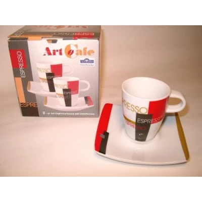 Abbildung von 2er Set Espressotassen mit Untertasse