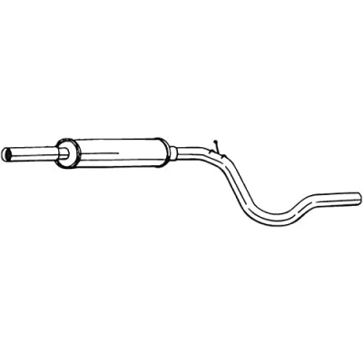 Abbildung von BOSAL 281 233 Mittelschalldämpfer VOLKSWAGEN: Caddy 2 Kastenwagen, Kombi, SEAT: Inca