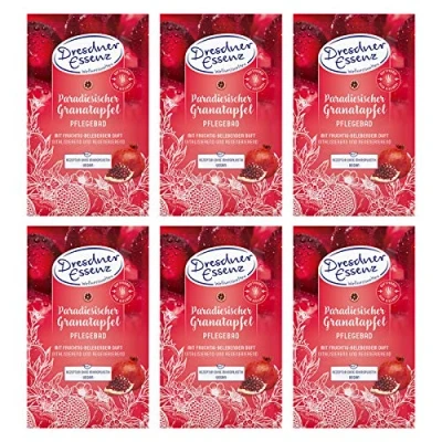Abbildung von 6er Pack Dresdner Essenz Pflegebad Paradiesischer Granatapfel 6 x 60 g Badezusatz vegan