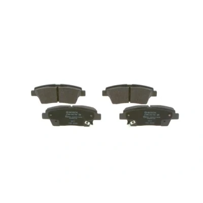 Abbildung von BOSCH 0 986 494 766 Bremsbelagsatz Low Metallic mit akustischer Verschleißwarnung Anti Quietsch Blech