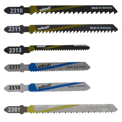 Abbildung von wolfcraft GmbH 2358000, Stichsägeblatt, Aluminium, Spanholzplatte, Laminat, MDF Platten, Nicht eisenhaltiges Metall, Kunststoff,..., Hartstahl (HCS), Hochgeschwindigkeitsstahl (HSS), 1,2 mm, 4 5 cm