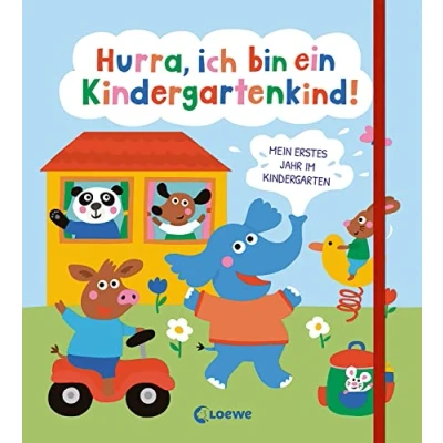 Abbildung von Hurra, ich bin ein Kindergartenkind!: Mein erstes Jahr im Kindergarten Eintrag und Erinnerungsbuch zum Kindergartenstart Geschenk für Kindergartenkinder ab 3 Jahren (Eintragbücher)