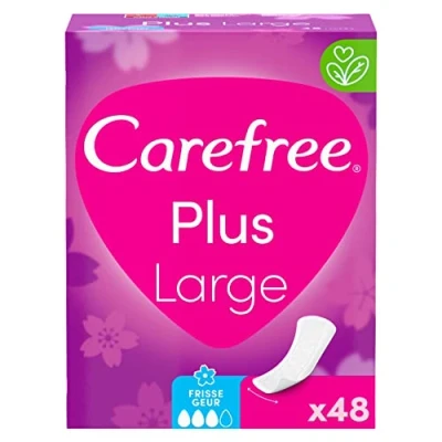Abbildung von Carefree Damenbinden, plus groß, frischer Duft, 48 Stück
