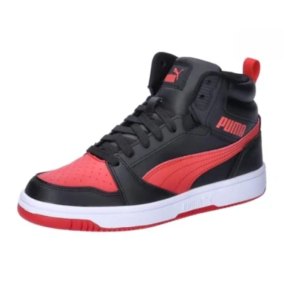 Abbildung von PUMA Kinder Sneaker Rebound V6 Mid Jr 393831 Black for All Time Red 37