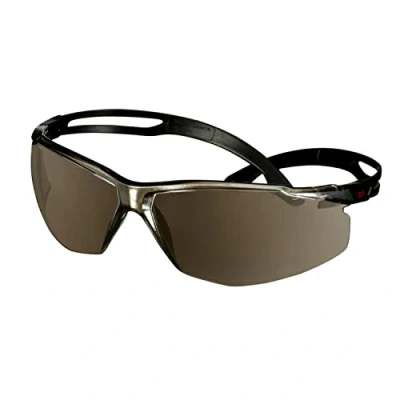 Abbildung von 3M SecureFit 500 Schutzbrille, schwarze Bügel, Antikratz /Anti Fog Beschichtung, silbern verspiegelte Scheibe, SF509AF BLK