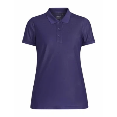 Abbildung von Craft CORE Unify Polo Shirt Poloshirt Damen XL True Purple Funktionelles Recyclingpolyester Sehr guter Feuchtigkeitstransport Quick Dry Kurzarm Trainingsshirt