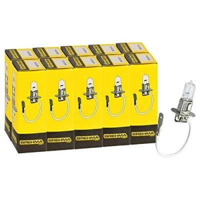 Abbildung von 10x BREHMA H3 Halogen Autolampe 12 Volt 55 Watt PK22s