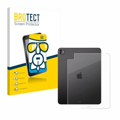 Abbildung von BROTECT Schutzglas für Apple iPad Pro 13&quot; WiFi 2024 (Rückseite) Schutzfolie Panzer Folie Glas [Extrem Kratzfest 9H, Anti Fingerprint,
