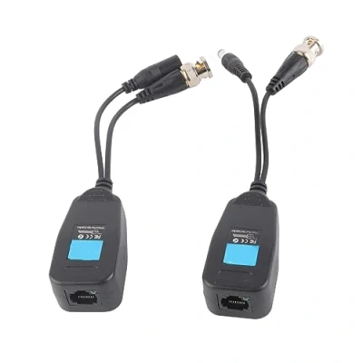 Abbildung von Zerone 1 Paar Passives CCTV Koaxial BNC Video Power Balun Transceiver mit RJ45 Anschluss für HD CVI, TVI und AHD Signale