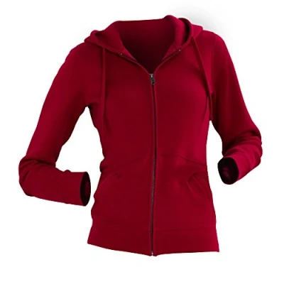 Abbildung von Russell Ladies Premium Authentic Zipped Hoodie (3 Lagen Gewebe) (Klassisches Rot)