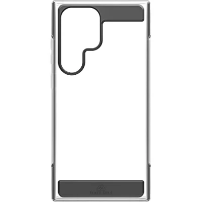 Abbildung von Black Rock Hülle Air Robust Case Passend für Samsung Galaxy S23 Ultra 5G I Handyhülle, Transparent, Durchsichtig, Dünn, Cover, Stoßfest (Schwarz)