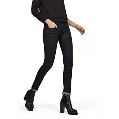 Abbildung von G Star Damen Lynn Mid Waist Skinny Jeans, Blau (faded blue D06746 5245 A889), 25W / 34L