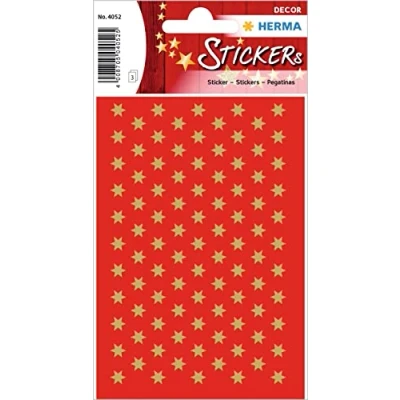 Abbildung von HERMA 4052 Aufkleber Sterne Gold mini, 285 Stück, 6 mm, Stern Sticker aus Papier, Weihnachtssticker Sternaufkleber für Weihnachten Geschenke Adventskalender Dekoration Kinder Belohnung DIY Basteln