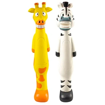 Abbildung von Duvoplus, Zebra/Giraffe aus Latex, 6 x 7 30,5 cm, Spielzeug, Hund
